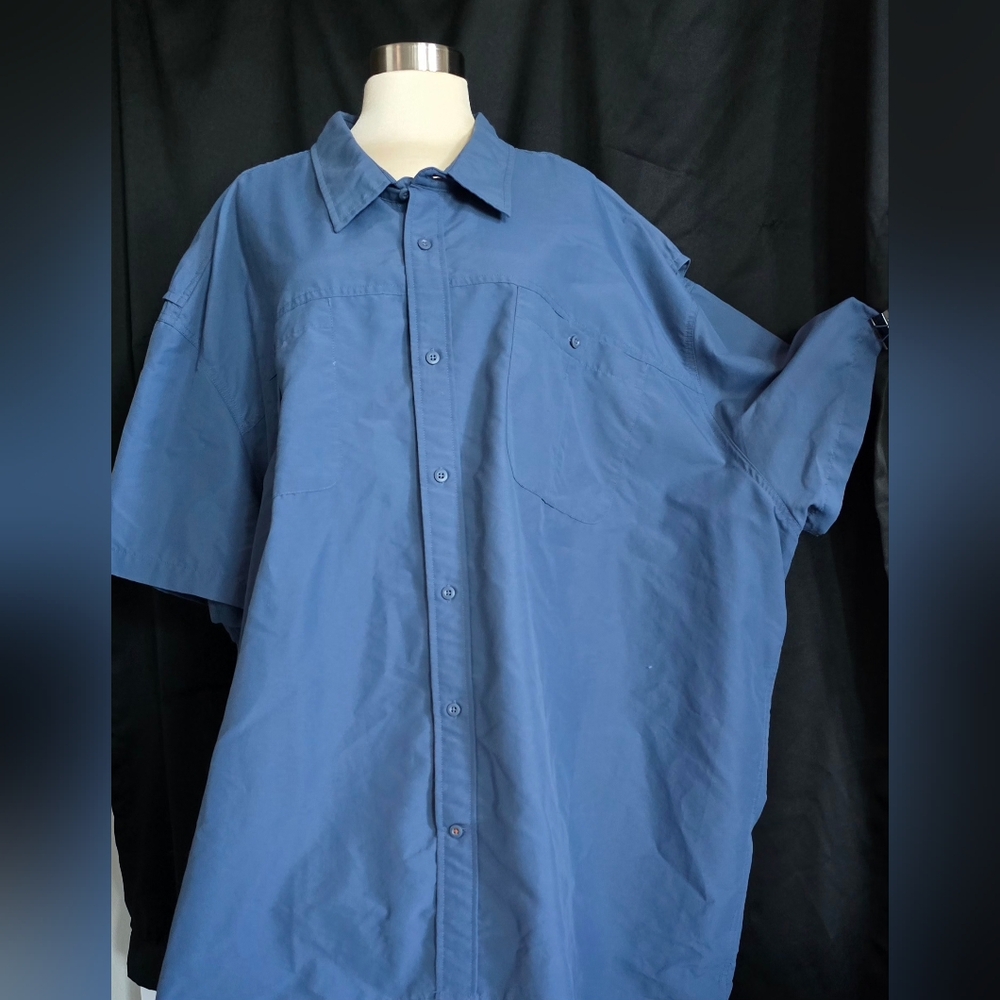 The‎ Foundry Supply Co Big And Tall No Fly Zone Men's Short Sleeve Blue Size 6X